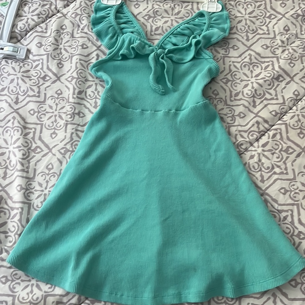 Girls Ruffle Summer Tank Dress - Picture 4 of 5